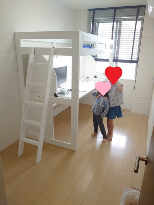 一目でわかる二段デスクベッド リノキッズ 二段ベッド ロフトベッドを超えたデスクベッド ベッド一体型学習机