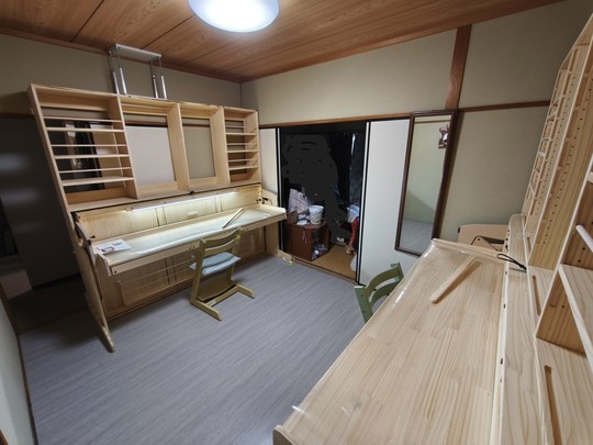 お取引中　2階建て家具　2階はベッド　1階は勉強机 kagu123_dsy30026